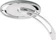 ARLEN NESS Mirror - Side View - Stepped - Oval - Chrome 13-044