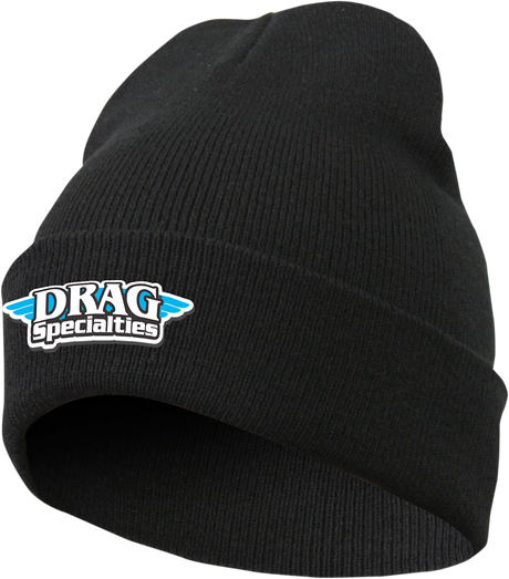 THROTTLE THREADS Drag Specialties Stocking Cap - Black DRG23B12BKOR - Cycle City Outdoors