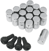 MOOSE UTILITY Lug Nut - 10 mm x 1.25 - Chrome - Tapered - 16 Pack SP300MO208