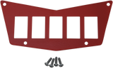 MOOSE UTILITY Dash Plate - 5 Switch - Red 100-4383-PU
