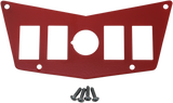 MOOSE UTILITY Dash Plate - 4 Switch - Red 100-4393-PU