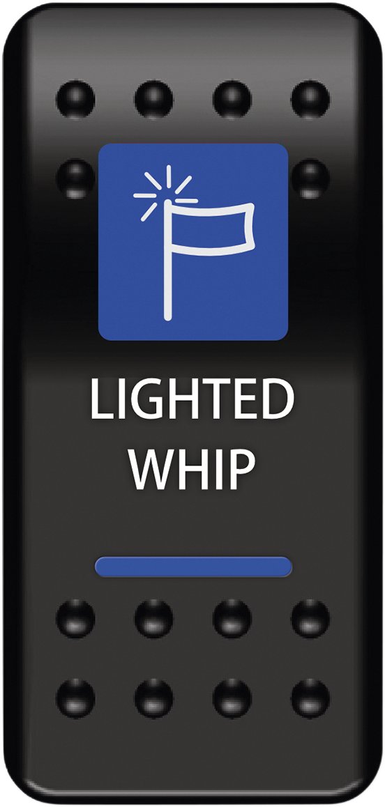 MOOSE UTILITY Rocker Switch - Lighted Whip WHP-PWR