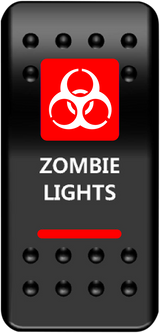 MOOSE UTILITY Rocker Switch - Zombie Lights - Red ZMB-PWR-R