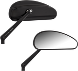 ARLEN NESS Mirrors - Downdraft - Side View - Elongated - Black 510-026