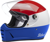 BILTWELL Lane Splitter Helmet - Podium - Gloss Red/White/Blue - Medium 1004-549-103