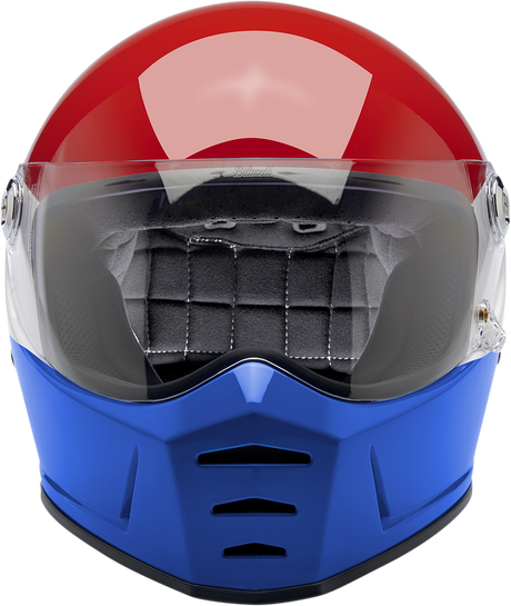 BILTWELL Lane Splitter Helmet - Podium - Gloss Red/White/Blue - 2XL 1004-549-106