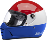 BILTWELL Lane Splitter Helmet - Podium - Gloss Red/White/Blue - XL 1004-549-105