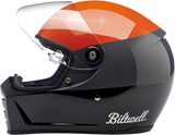 BILTWELL Lane Splitter Helmet - Podium - Gloss Orange/Gray/Black - XS 1004-550-101