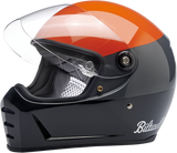 BILTWELL Lane Splitter Helmet - Podium - Gloss Orange/Gray/Black - XS 1004-550-101