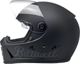BILTWELL Lane Splitter Helmet - Factory - Flat Black - XS 1004-638-101
