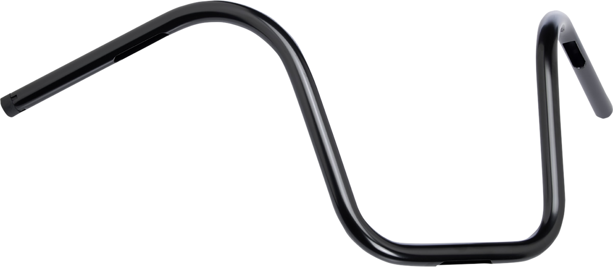 BILTWELL 1" Handlebar w/ TBW Plugs - Ape Hanger - Black 6004-2017