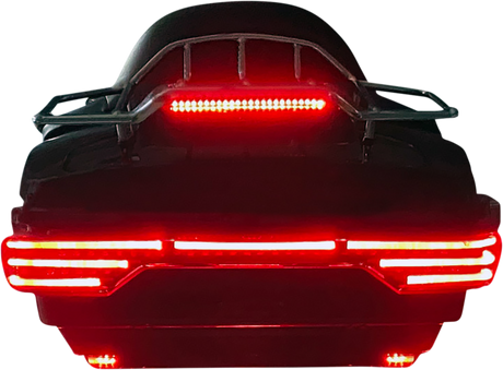 Custom Dynamics Light Bar - LED - Tour Pak - Red PB-TP-RED - Cycle City Outdoors