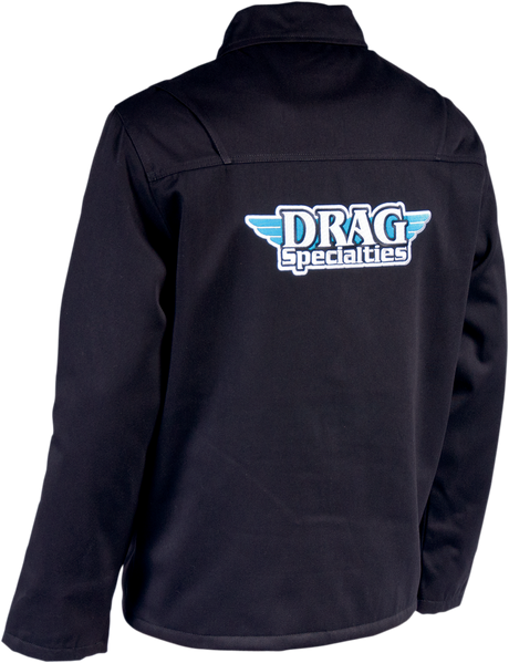 THROTTLE THREADS Drag Specialties Shop Jacket - Black - 3XL DRG19J28BK3R - Cycle City Outdoors