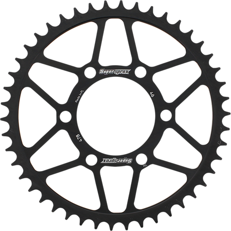 SUPERSPROX RFE-478-46-BLK Rear Sprocket - 46 Tooth - Kawasaki/Polaris | ATV/UTV/Street