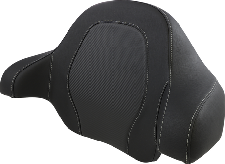 SADDLEMEN Tour-Pak® Backrest Pad - RoadSofa - Black - Carbon Fiber - FL '14-'23 814-07-TPACK-CF