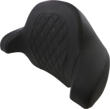SADDLEMEN Tour-Pak® Backrest Pad - Step-Up - Lattice Stitch - Black - FL '14-'23 814-07-TPACK-SU