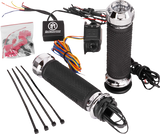 PERFORMANCE MACHINE (PM) Grips - Apex - Heated - Cable - Chrome 0063-2092-CH
