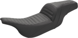 SADDLEMEN Slim Roll & Pleat Seat - Black 897-07-161