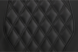 SADDLEMEN Tour-Pak® Backrest Pad - RoadSofa - Lattice Stitched Seat - Black - FL '14-'23 814-07-15000