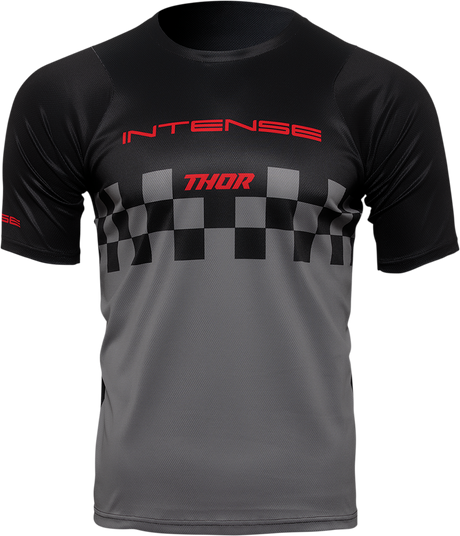 THOR Intense Chex Jersey - Black/Gray - XL 5120-0148 - Cycle City Outdoors