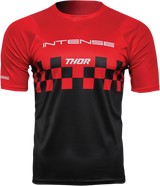 THOR Intense Chex Jersey - Red/Black - XS 5120-0138 - Cycle City Outdoors