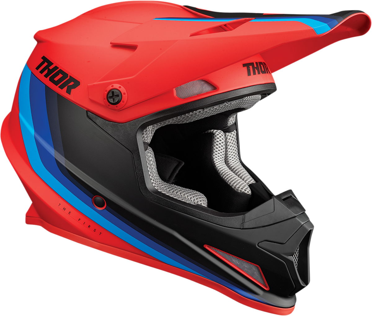 Thor Sector Helmet - Runner - MIPS? - Red/Blue - 2XL 0110-7301 - Cycle City Outdoors