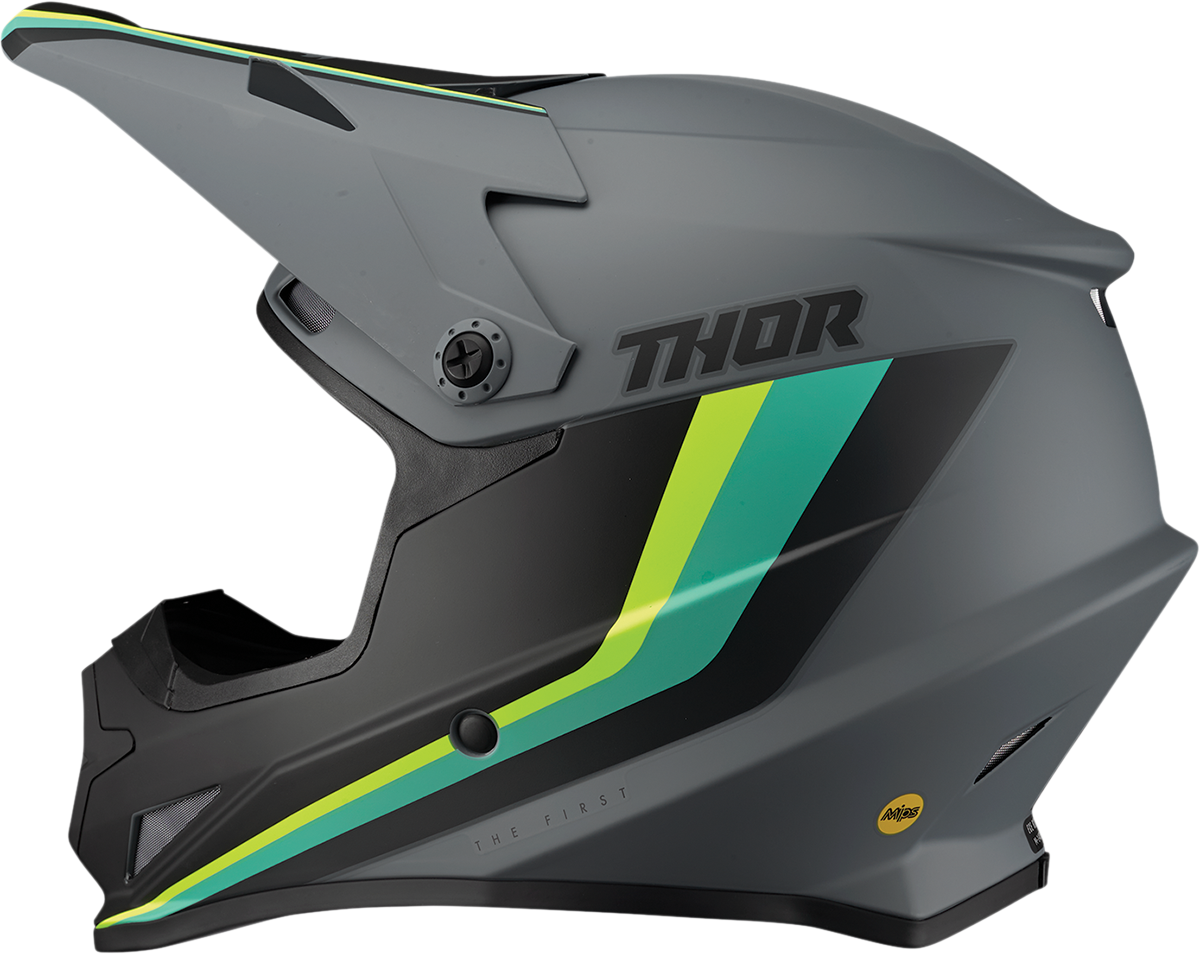 Thor Sector Helmet - Runner - MIPS? - Gray/Teal - XS 0110-7302 - Cycle City Outdoors