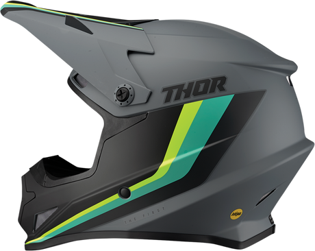 Thor Sector Helmet - Runner - MIPS? - Gray/Teal - XS 0110-7302 - Cycle City Outdoors