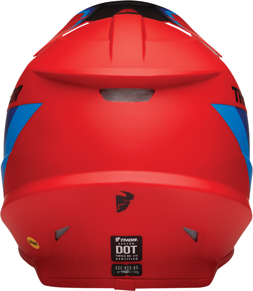 Thor Sector Helmet - Runner - MIPS? - Red/Blue - 2XL 0110-7301 - Cycle City Outdoors