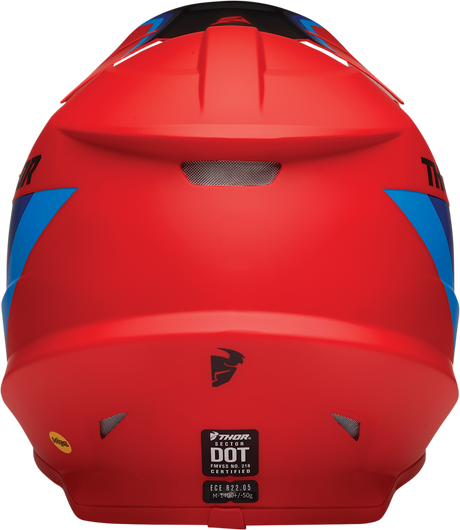 Thor Sector Helmet - Runner - MIPS? - Red/Blue - 2XL 0110-7301 - Cycle City Outdoors