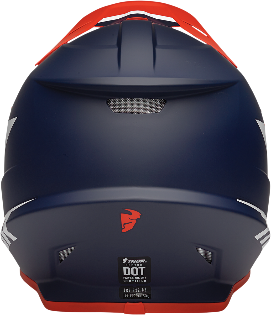 Thor Sector Helmet - Chev - Red/Navy - 4XL 0110-7327 - Cycle City Outdoors