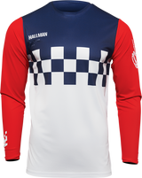 THOR Hallman Differ Cheq Jersey - White/Red/Blue - 3XL 2910-6607