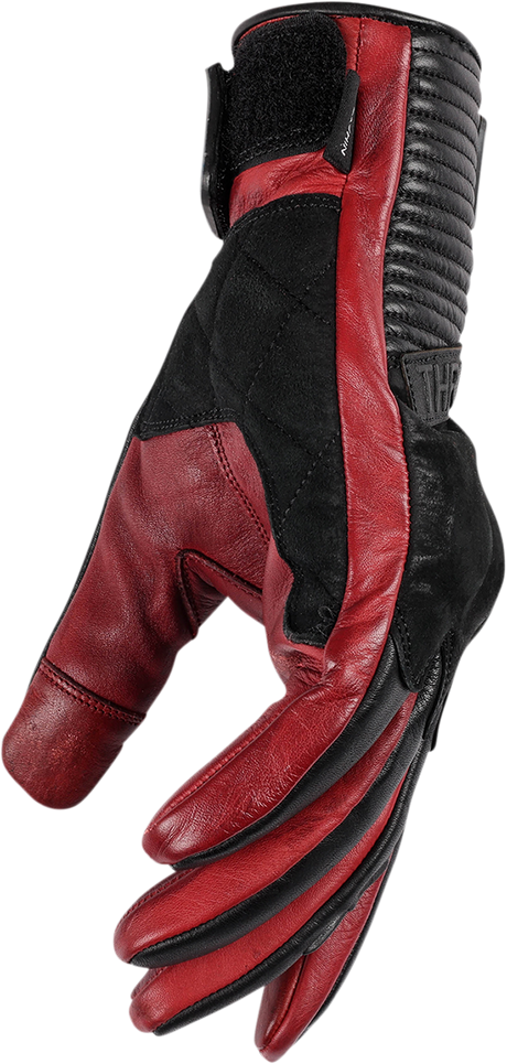 THRASHIN SUPPLY CO. Boxer Gloves - Red - Medium TBG-02-09