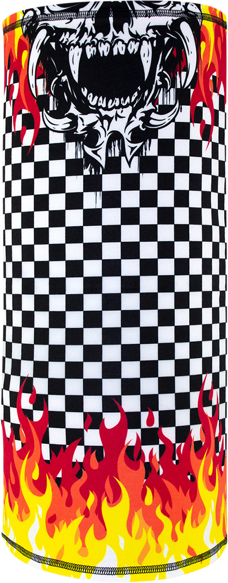 ZAN HEADGEAR Motley Tube? Sportflex? Neck Tube - Checkerd Flames TL450