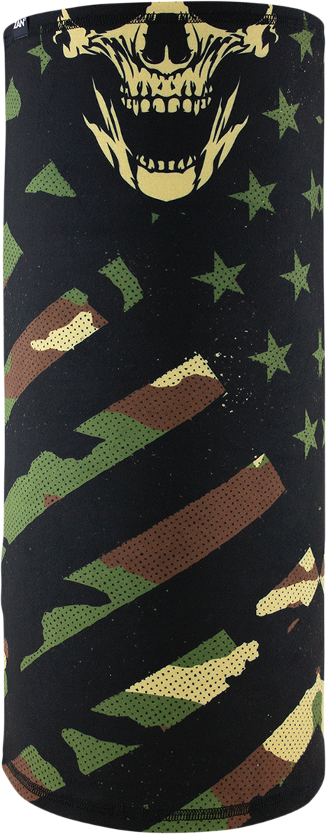 ZAN HEADGEAR Motley Tube? Sportflex? Neck Tube - Patriotic Woodland Camo TL456
