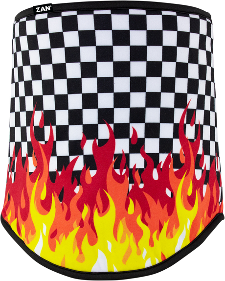 ZAN HEADGEAR SportFlex? Neck Gaiter - Checkered Flames WFL450