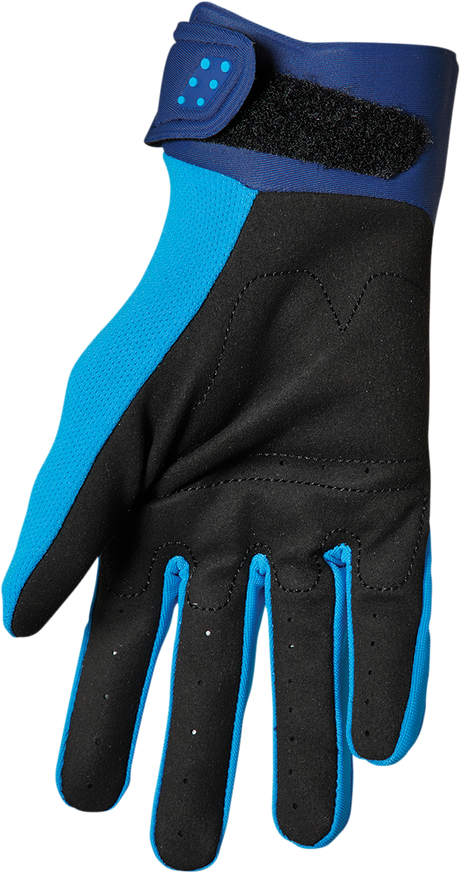 Thor Youth Spectrum Gloves - Blue/Navy - XS 3332-1603 - Cycle City Outdoors