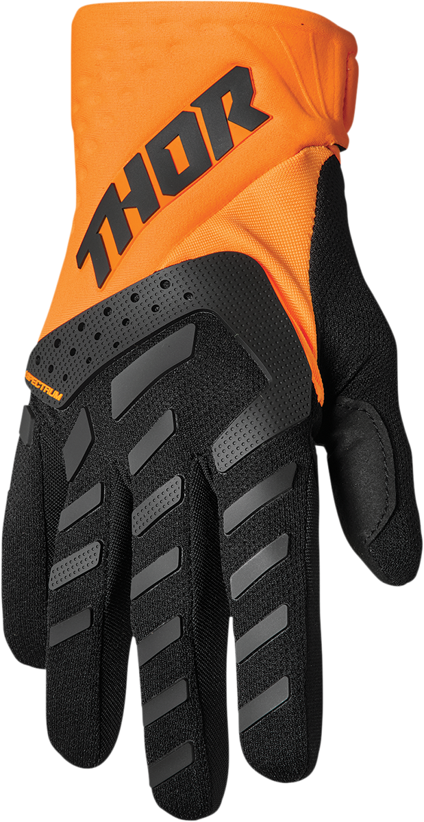 Thor Youth Spectrum Gloves - Orange/Black - Large 3332-1616 - Cycle City Outdoors