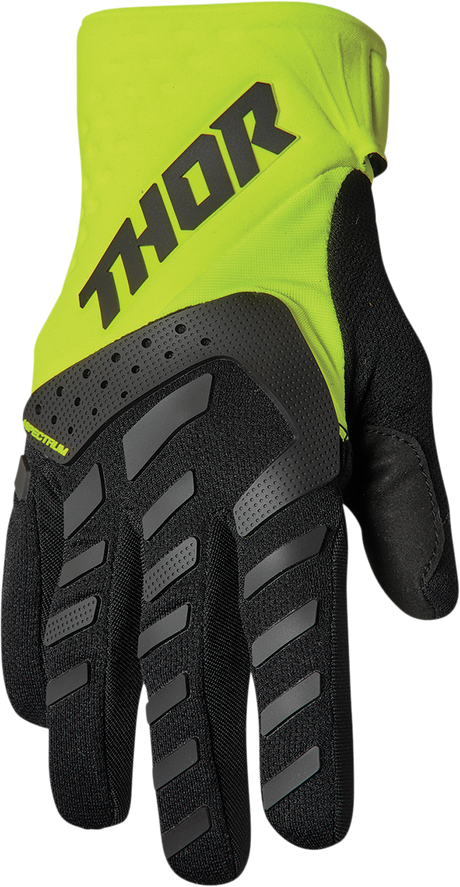 Thor Youth Spectrum Gloves - Black/Acid - 2XS 3332-1617 - Cycle City Outdoors