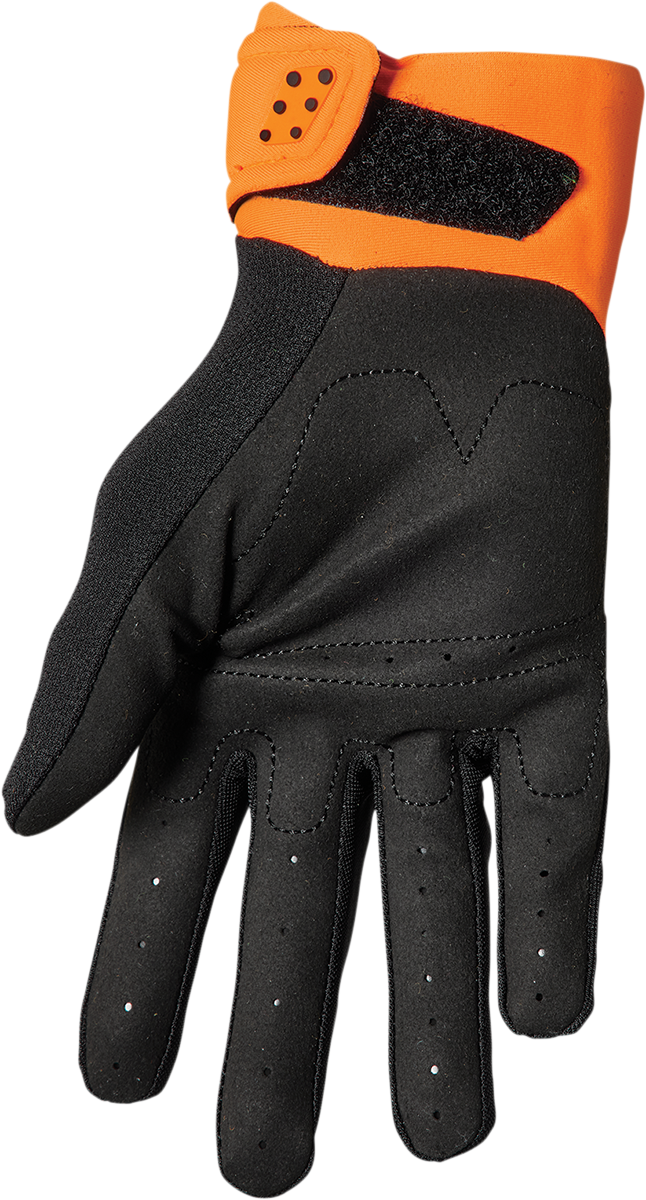 Thor Youth Spectrum Gloves - Orange/Black - Large 3332-1616 - Cycle City Outdoors