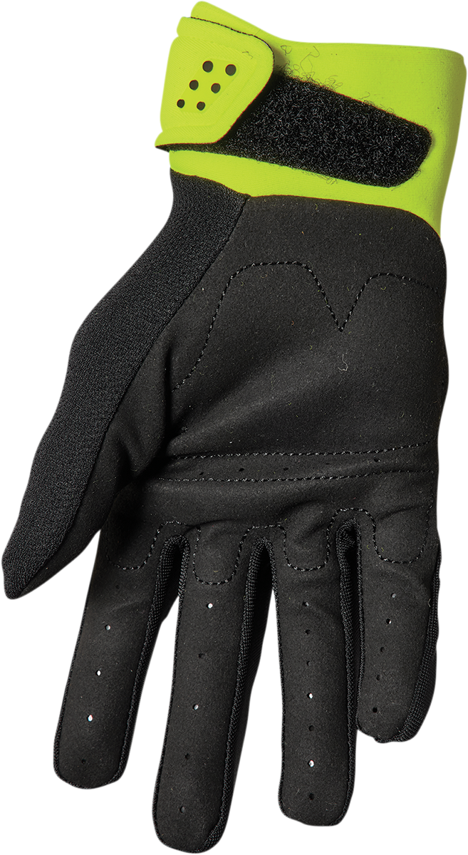 Thor Youth Spectrum Gloves - Black/Acid - 2XS 3332-1617 - Cycle City Outdoors