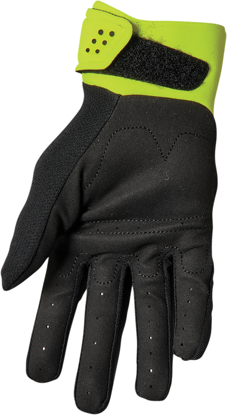 Thor Youth Spectrum Gloves - Black/Acid - 2XS 3332-1617 - Cycle City Outdoors
