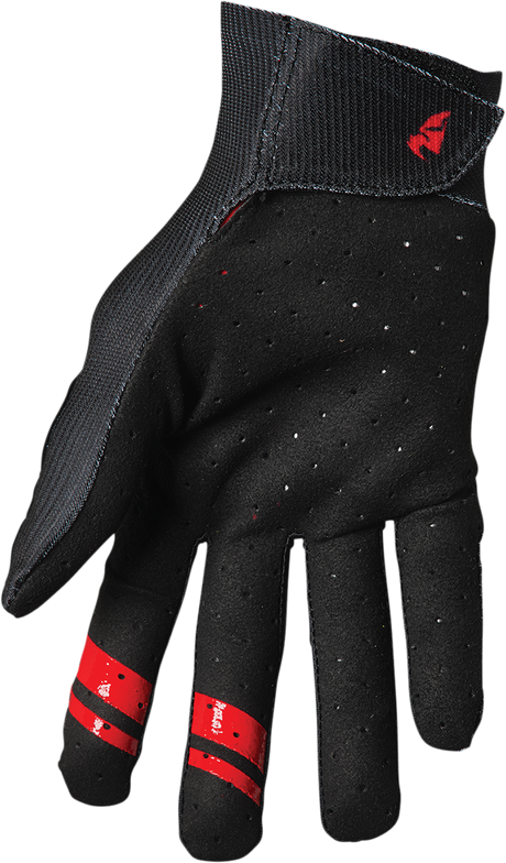 Thor Intense Team Gloves - Black/Red - Large 3360-0041 - Cycle City Outdoors