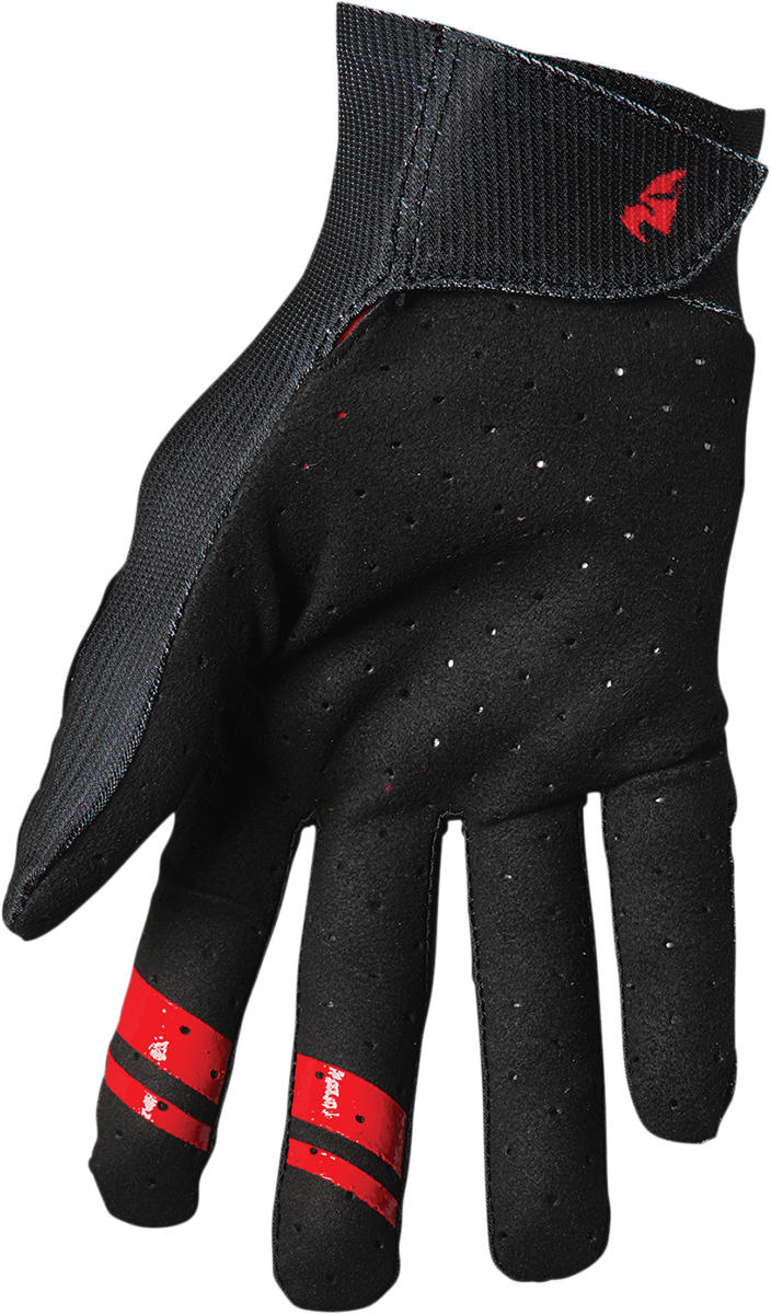 Thor Intense Team Gloves - Black/Red - 2XL 3360-0043 - Cycle City Outdoors