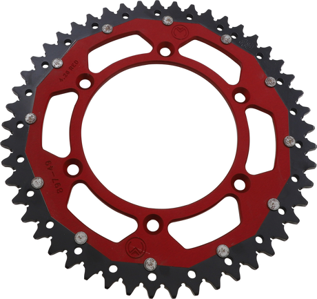 MOOSE RACING Dual Sprocket - Red - 49 Tooth 1210-897-49-13X - Cycle City Outdoors