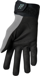 Thor Youth Spectrum Gloves - Gray/Black/Mint - Large 3332-1601 - Cycle City Outdoors