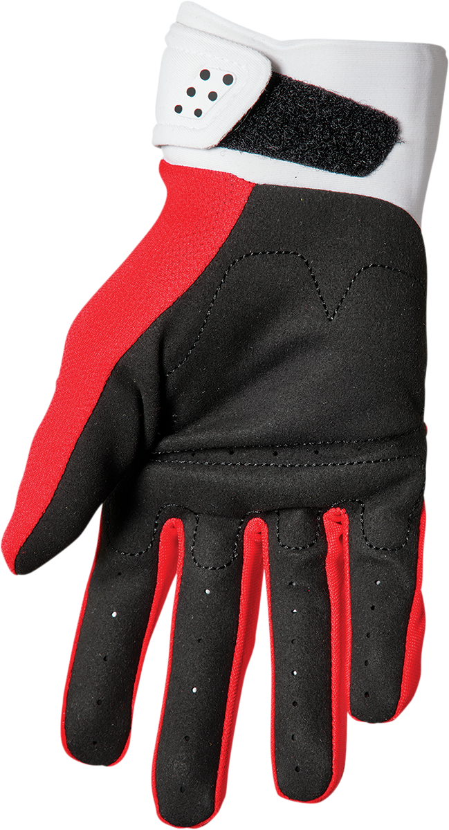 Thor Youth Spectrum Gloves - Red/White - Medium 3332-1610 - Cycle City Outdoors
