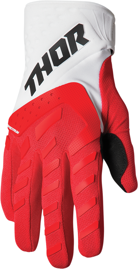 Thor Youth Spectrum Gloves - Red/White - XS 3332-1608 - Cycle City Outdoors