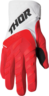 Thor Youth Spectrum Gloves - Red/White - Medium 3332-1610 - Cycle City Outdoors