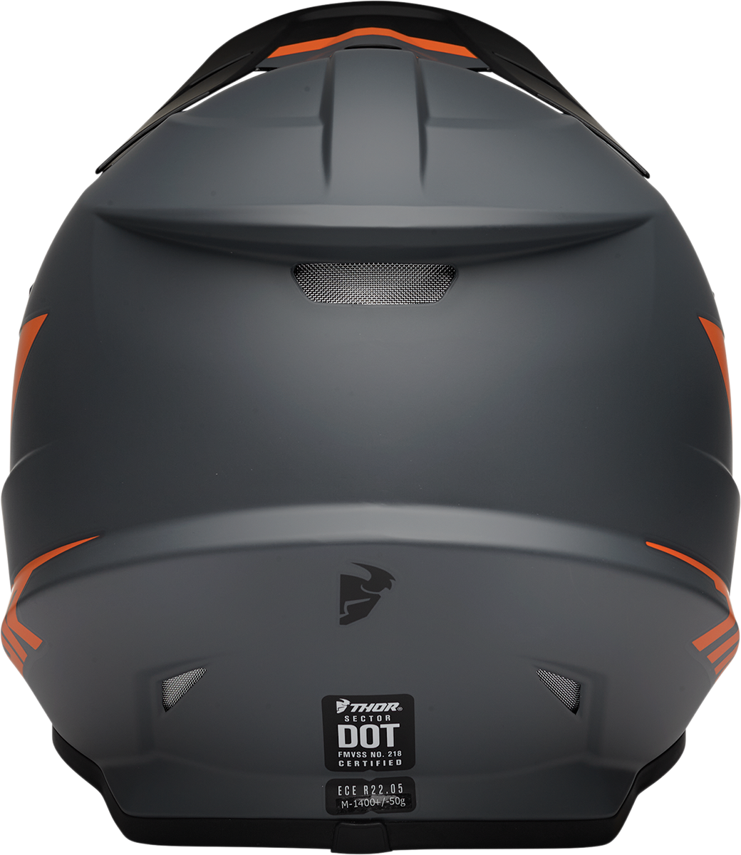 Thor Sector Helmet - Chev - Charcoal/Orange - Medium 0110-7338 - Cycle City Outdoors